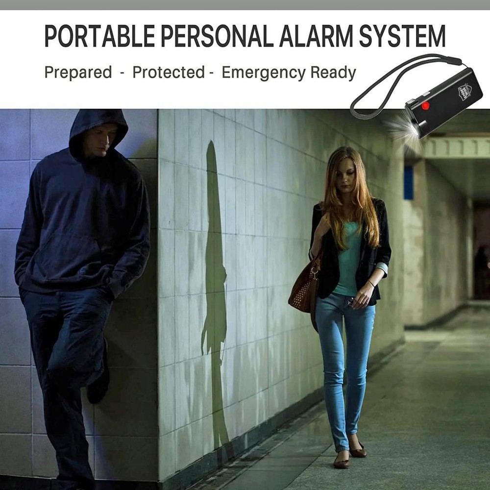 Personal Knight Security ALARM And Flashlight With a Blinding Lumen Strobe Light
