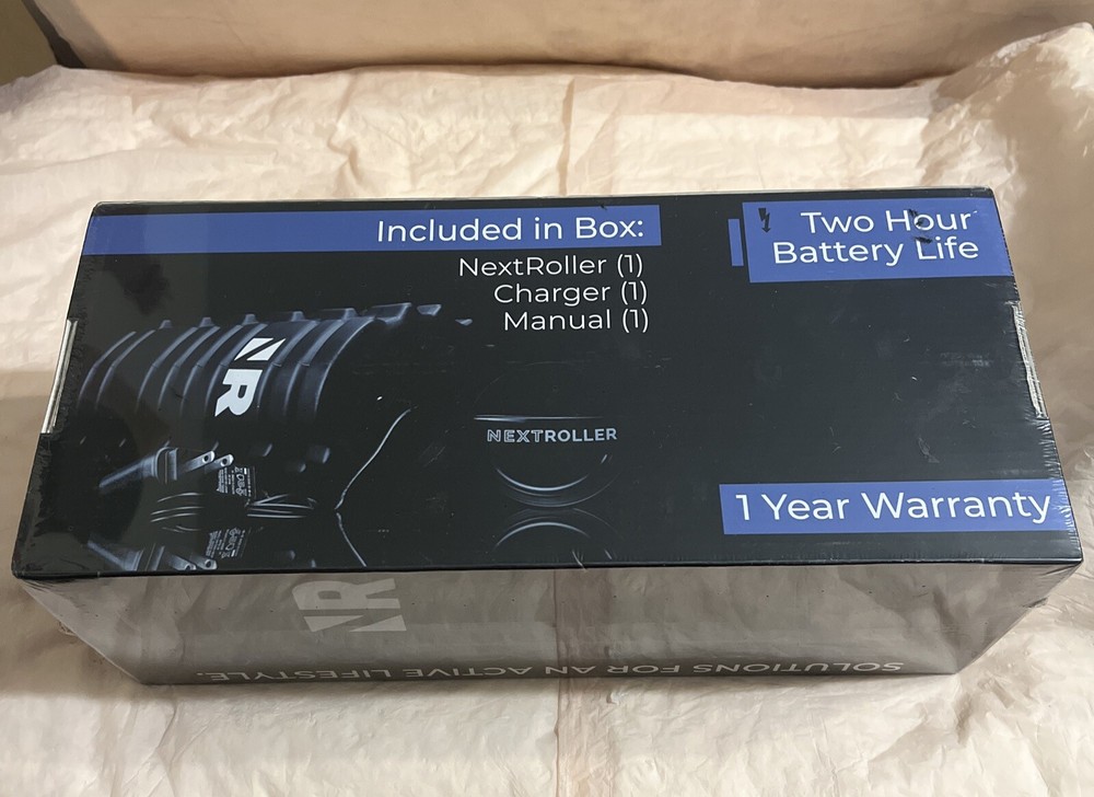 Nextrino NextRoller 3-Speed Variable Vibration Intensity Massage Foam Roller NIB