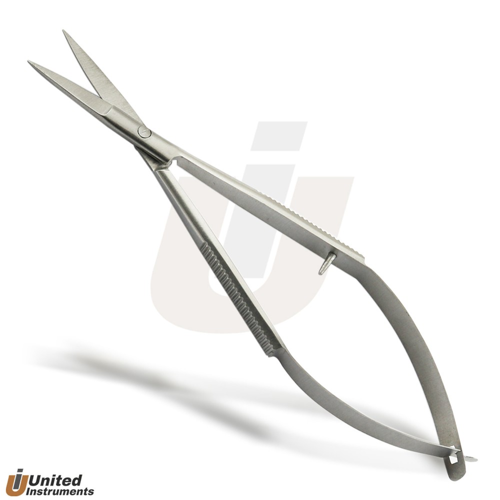 5 Pcs Noyes Spring Action Scissors 4.5'' Straight Micro Surgical Shears