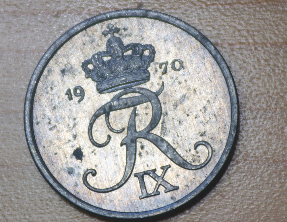 1970 Denmark 2 Ore Unc.