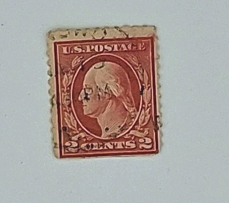 Rare George Washington Red Two 2 Cent Postage Stamp