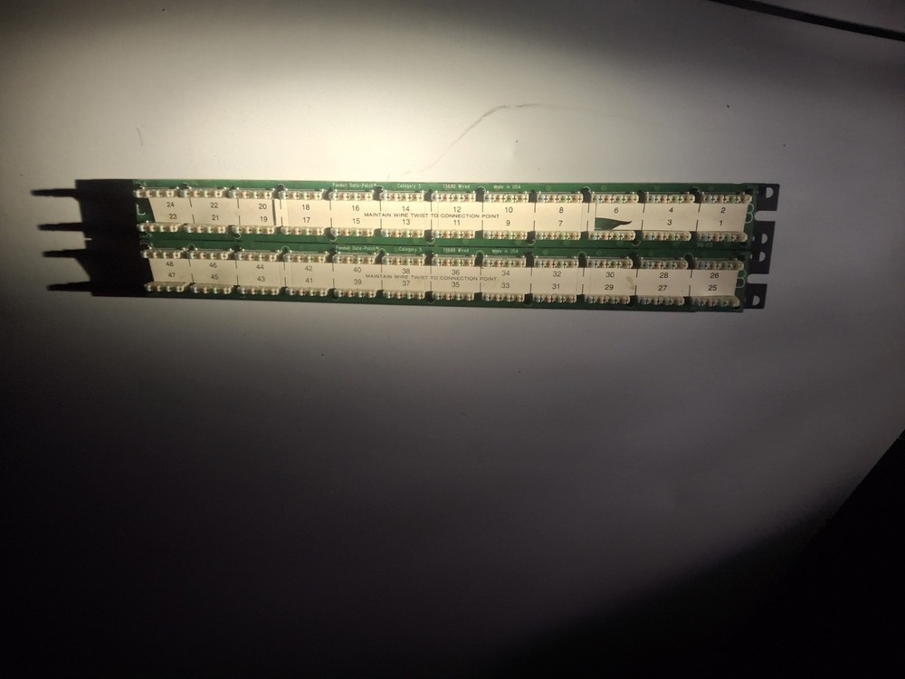 Panduit Data Patch Panel 48 Port Cat 5 Patch Panel