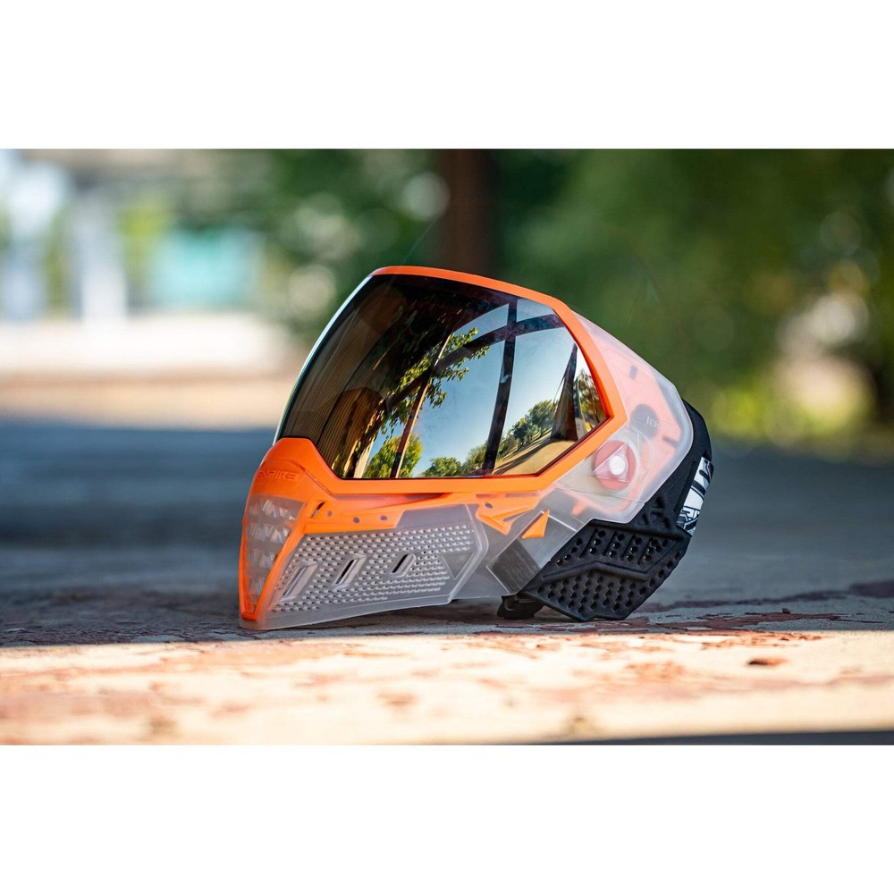 Empire EVS Goggle - Clear / Orange W/ Black Chrome Lens