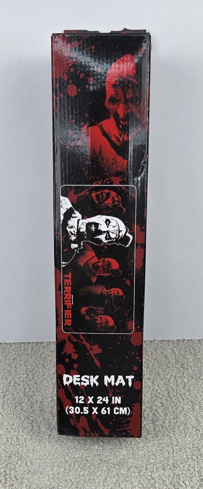 Terrifier Art The Clown Desk Mat Mouse Pad 12x24 Horror Movie Gaming Mat