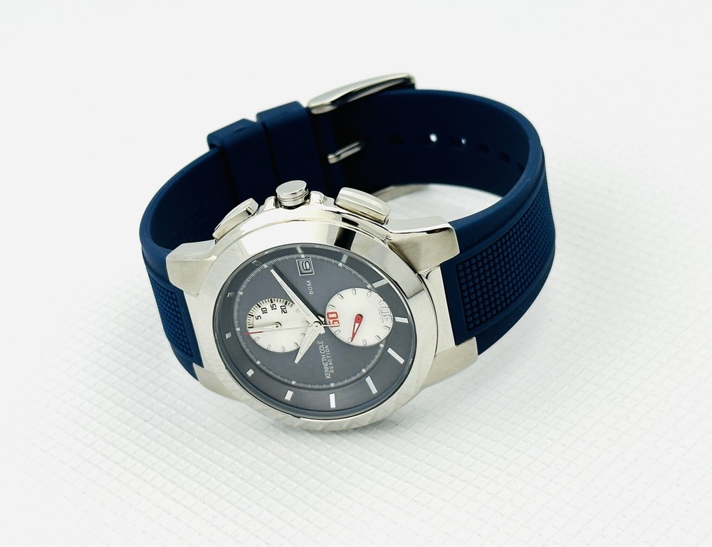 Kenneth Cole Strap , KC1390 , Blue Rubber Strap , Kenneth Cole watch strap ,