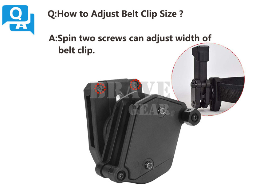 IPSC USPSA 4 Pcs Multi-Angle Speed Pistol Magazine Mag Pouches + Shooting Belt