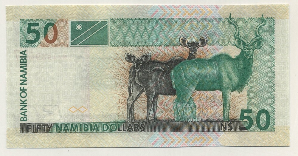 Namibia 50 Dollars 2003 Pick 8.a UNC Uncirculated Banknote