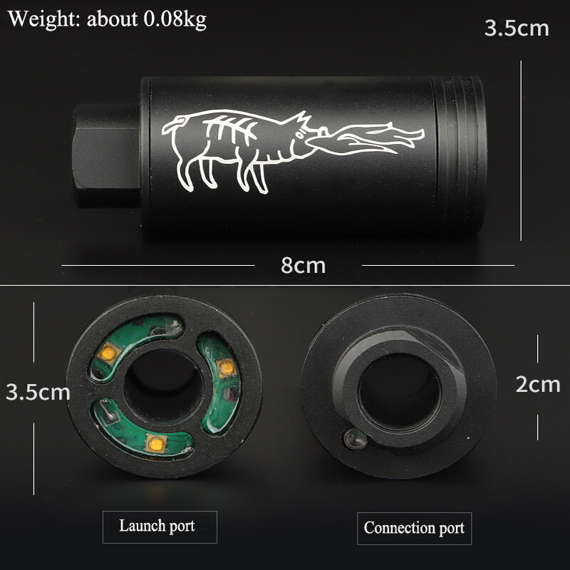 Paintball Airsoft Tracer Lighter Unit Decorator Spitfire Effect withFluorescence