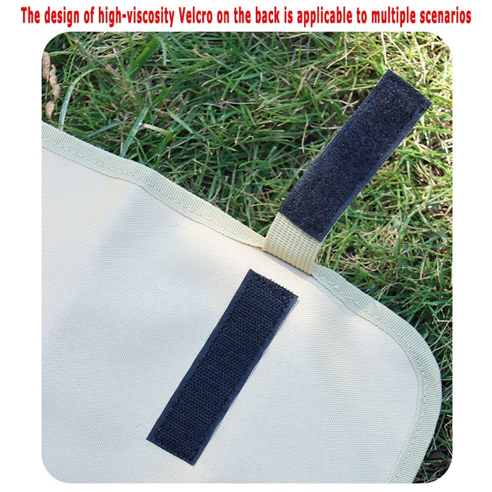 1PCS Foldable Hanging Multi Pocket Storage Roll for Picnic, Kitchen, BBQ, Hiking