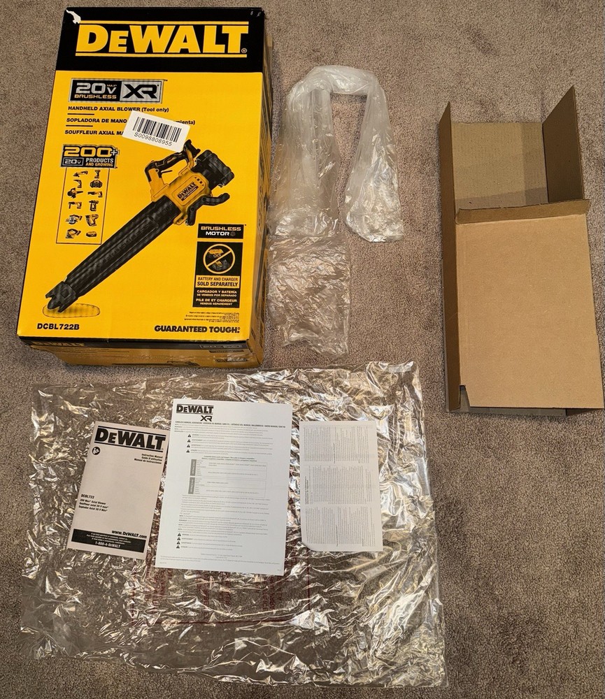 *EMPTY BOX ONLY + INSERTS* DEWALT 20V MAX XR Leaf Blower, Cordless, Handheld