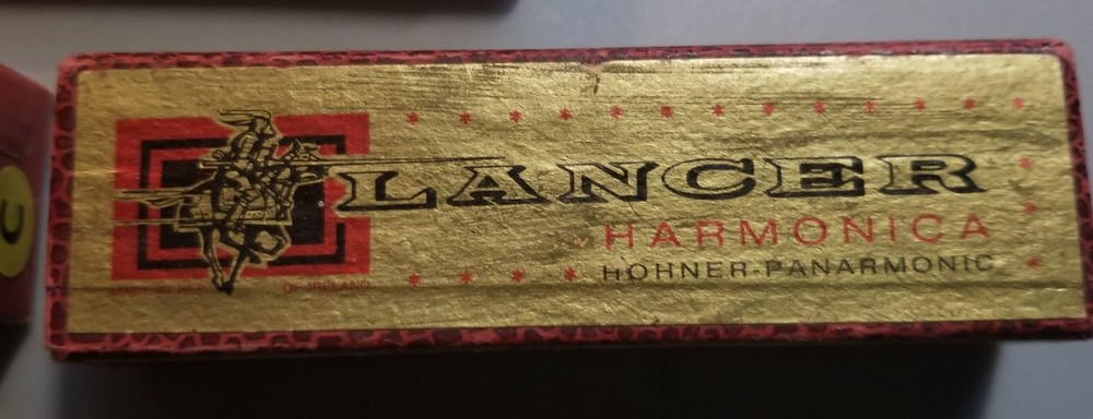 Vintage Lancer Harmonica Hohner Slide Box Paper