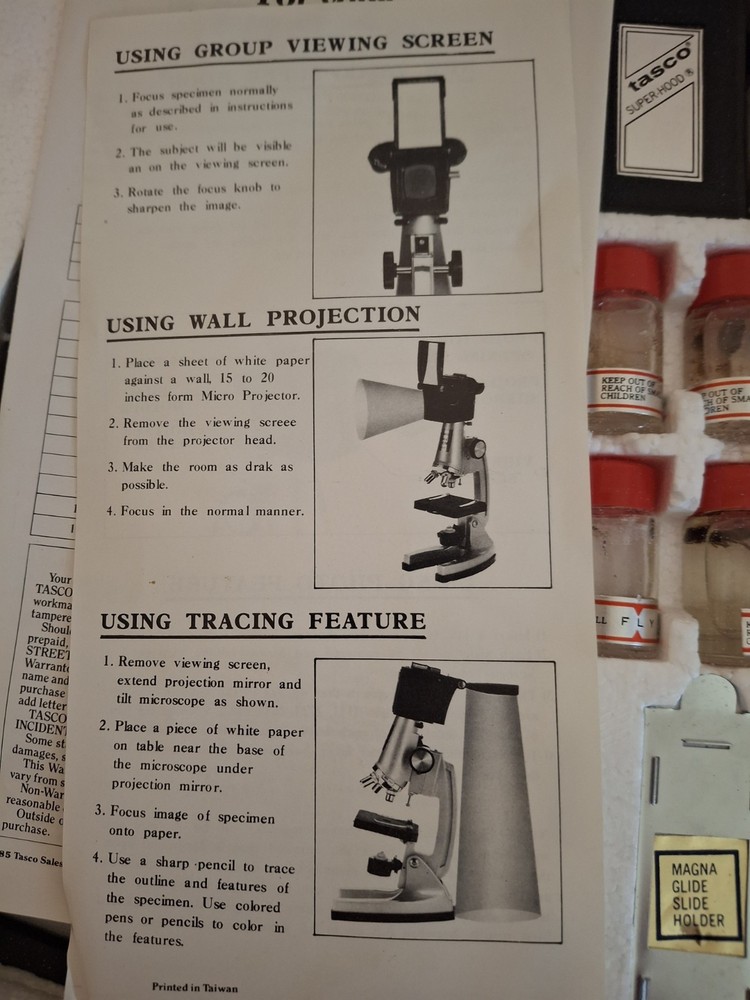 Tasco 80x-1200x Zoom Microscope Kit