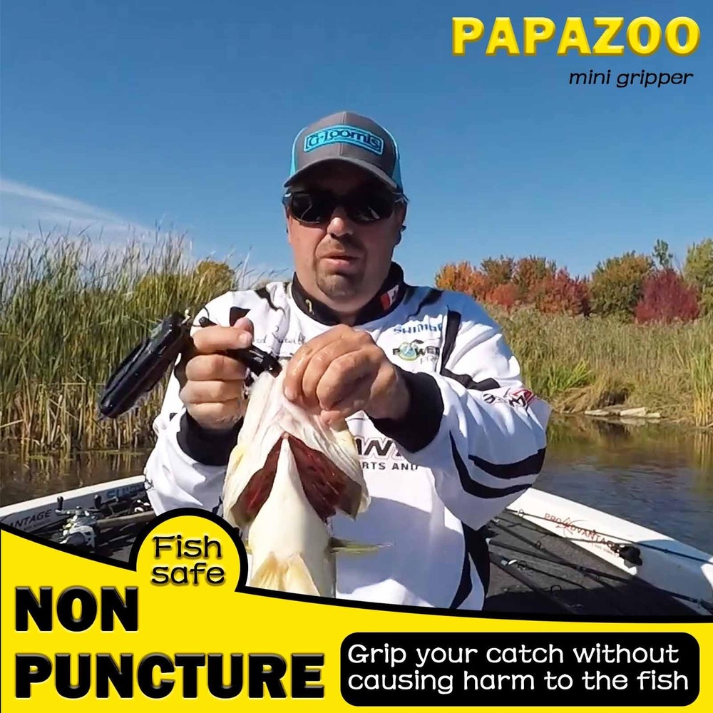 PAPAZOO 4.5'' Fish Lip Gripper, Digital Scale Hook NonPuncture Replacement Cl...