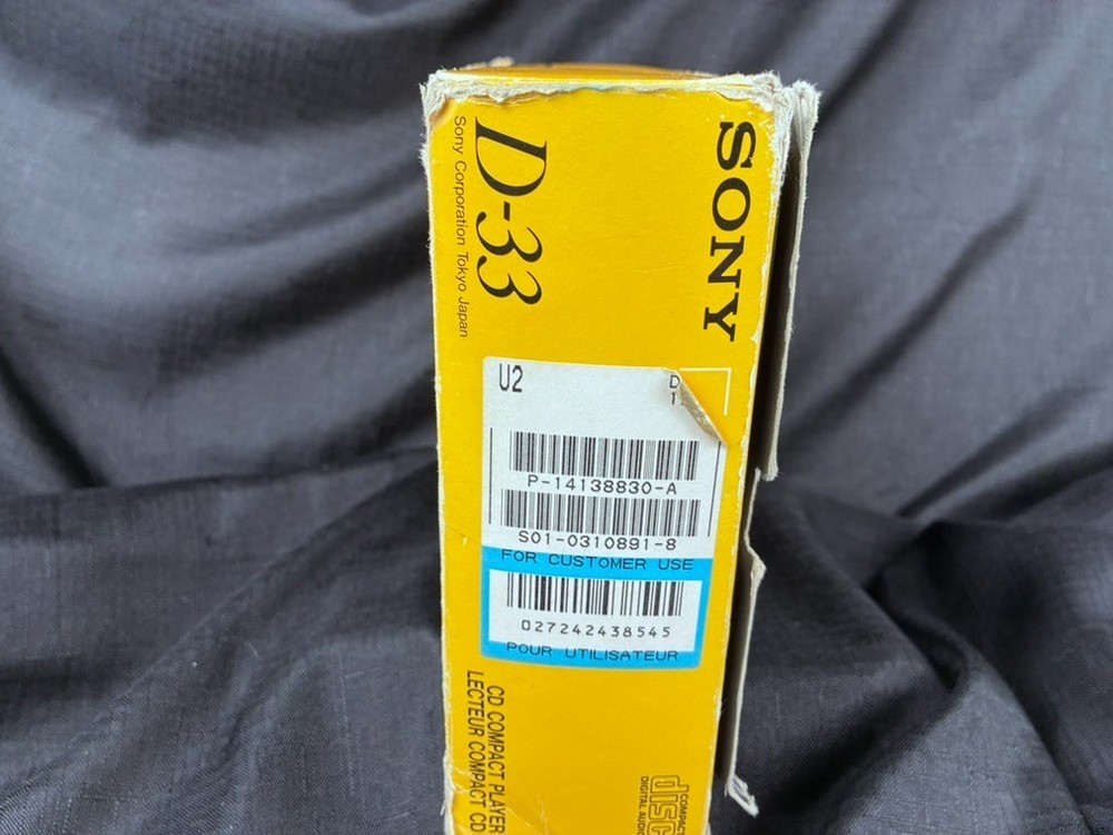 Sony Discman D-33 CD Compact Player