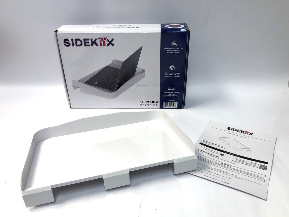 SideKiix White Bedside Shelf for Bunk Beds & Bed Frames