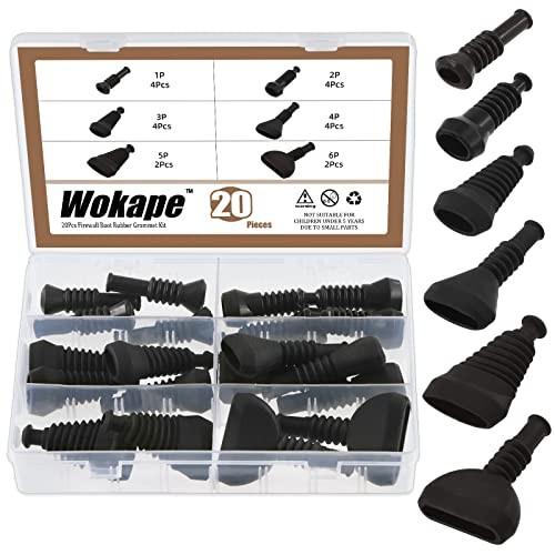 20Pcs Universal Firewall Boot Assortment Kit for Most Vehicle Accessories Wire