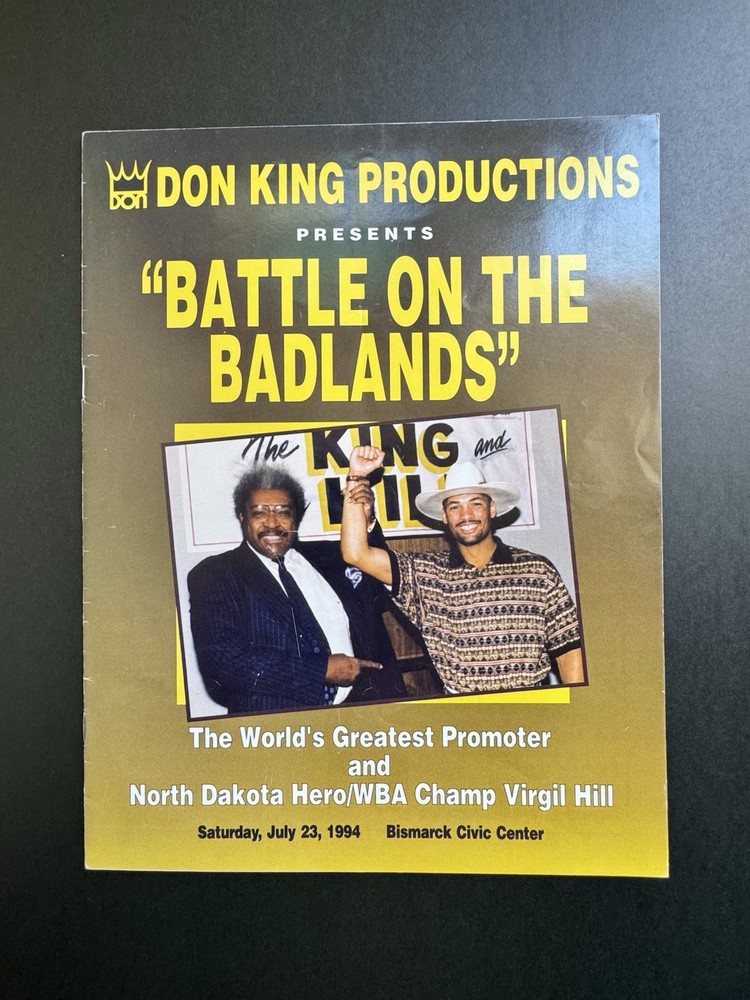 Boxing Official Program Virgil Hill vs Frank Tate (1994)