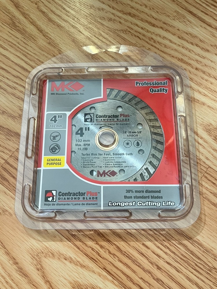MK 4" Diamond Circular Blade General Purpose