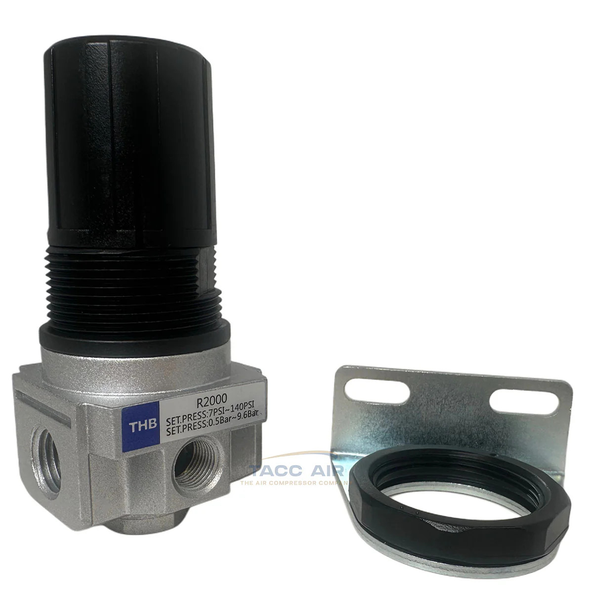 1/4" In Line Compressed Air Compressor Pressure Regulator Industrial Grade