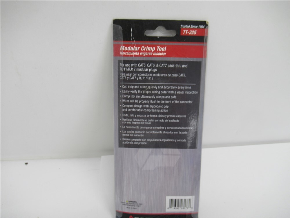 Triplett TT-325 , Modular Crimp Tool