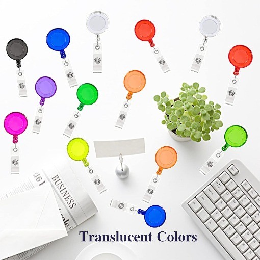 10 Pcs Retractable Badge Holder