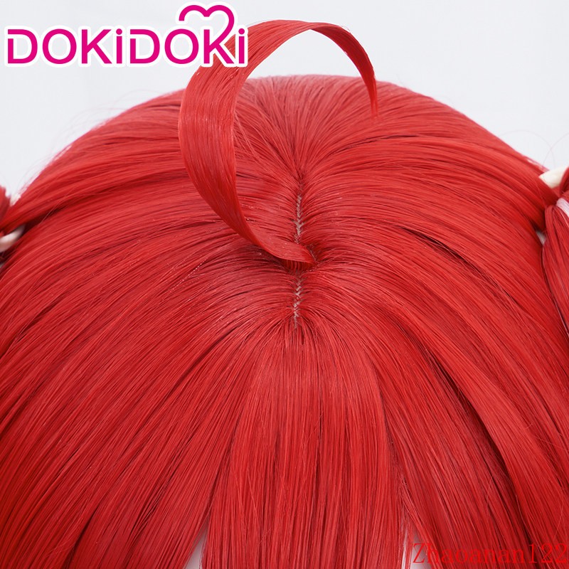 New Virtual Singer Kasane Teto Cosplay Wigs Red Two Ponytails Anime Costume Prop