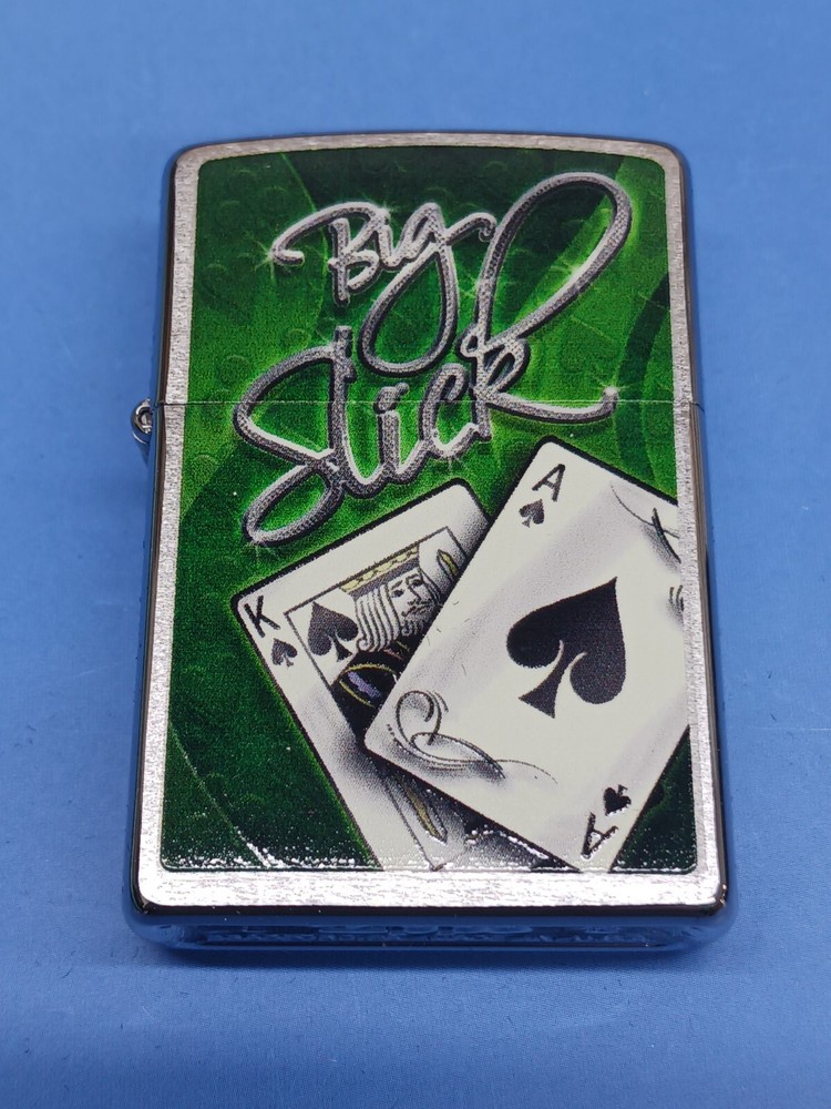 Zippo Brush Chrome Big Slick Lighter 28281