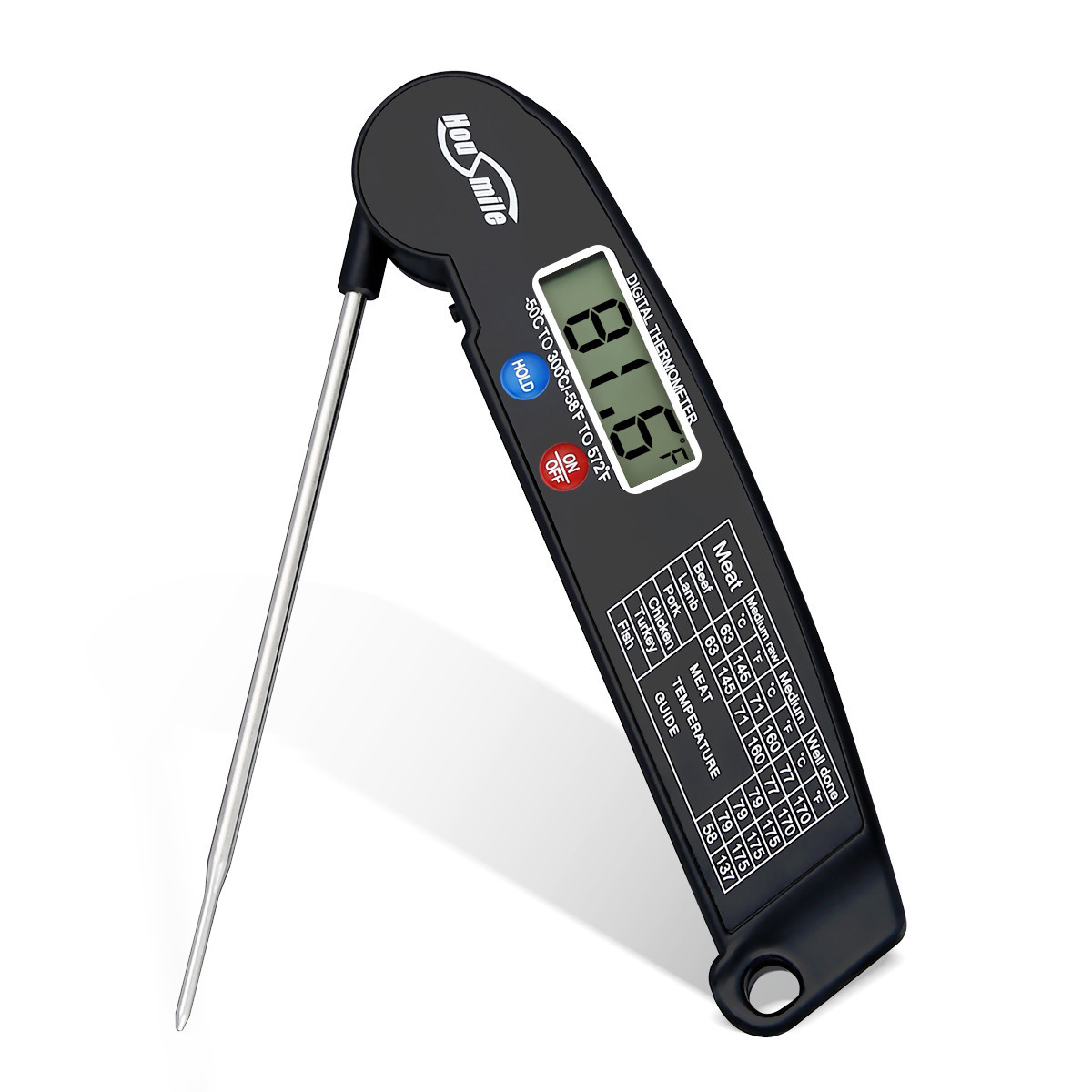 Instant Read Digital Meat Thermometer BBQ Grill Smoker For Kitchen Food Cooking