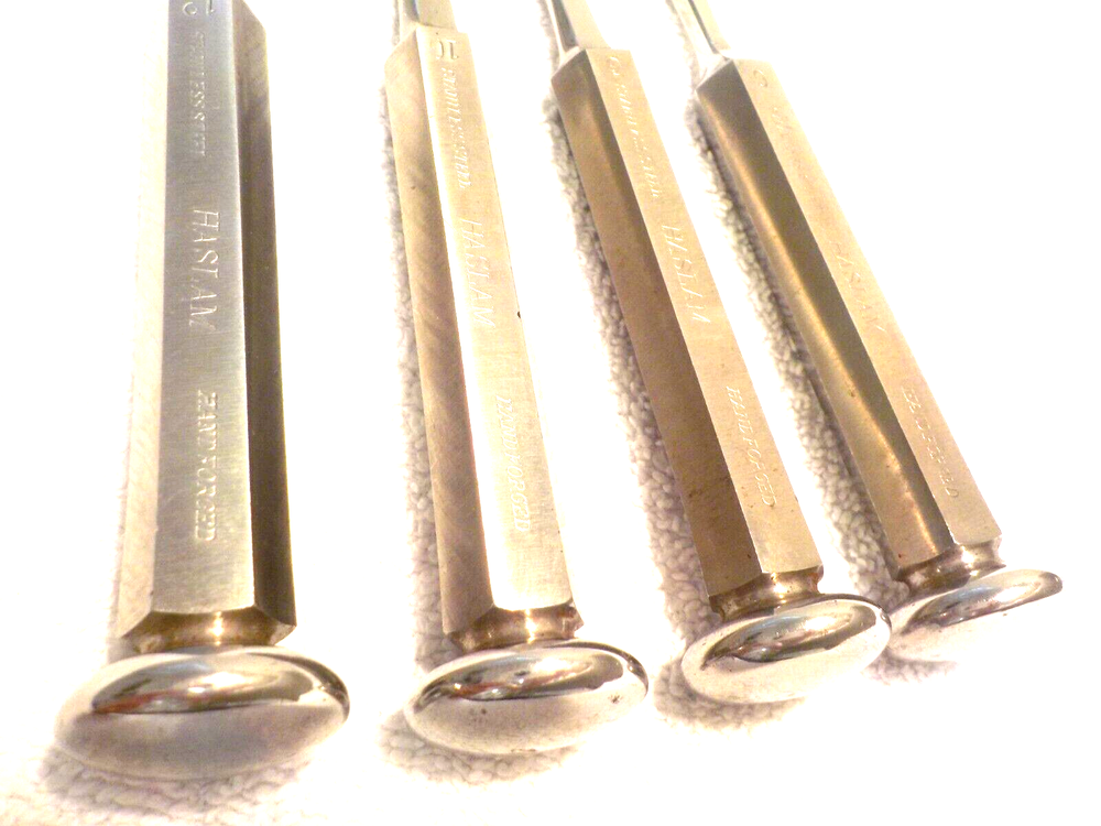 Vintage Haslam Hand Forged chisels