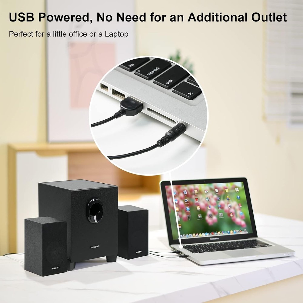 Computer Speakers For Desktop PC USB Wired With Subwoofer USB Powered Clearance