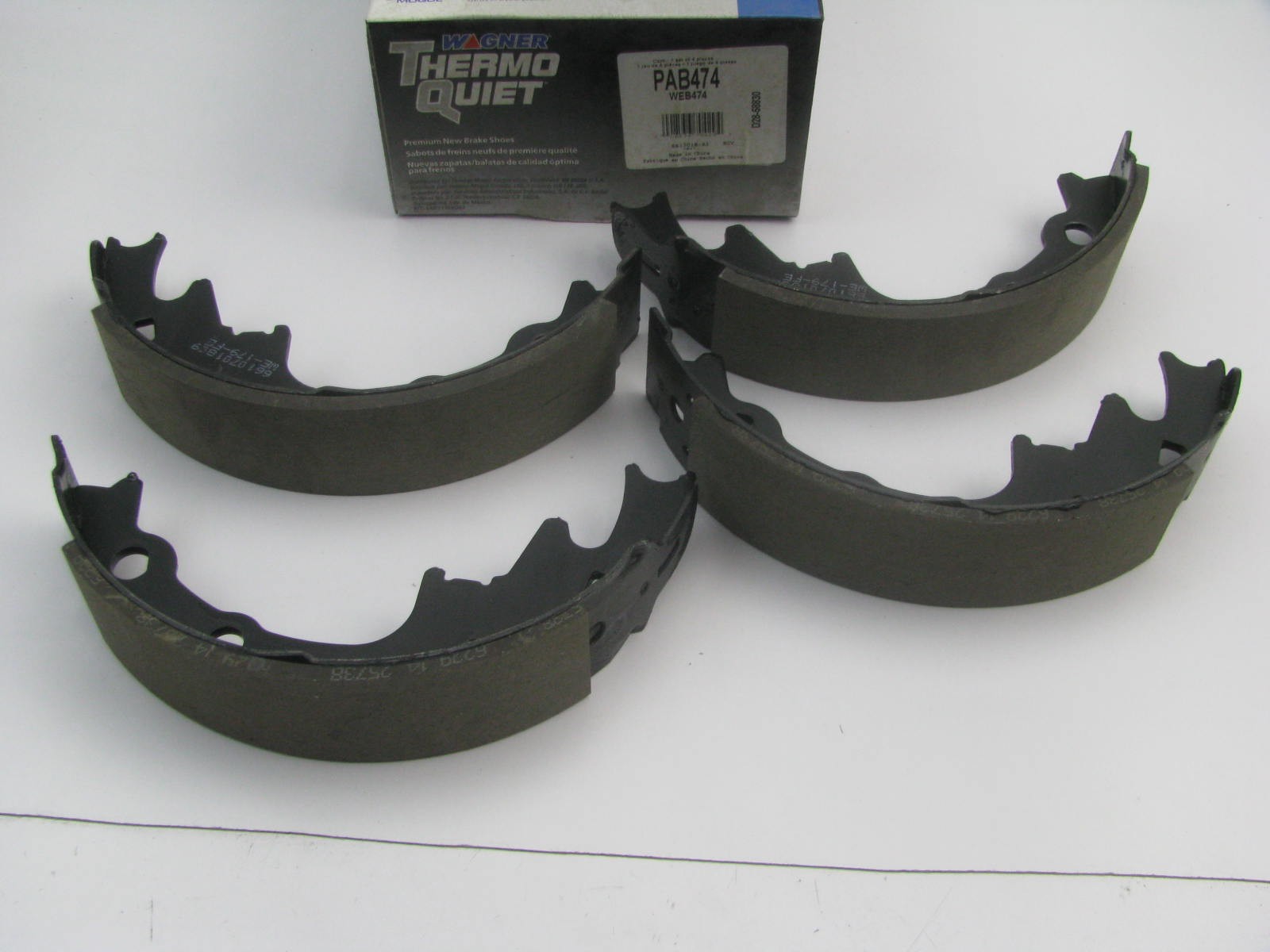 Wagner PAB474 Rear ThermoQuiet Drum Brake Shoes 1983-1986 Ford LTD