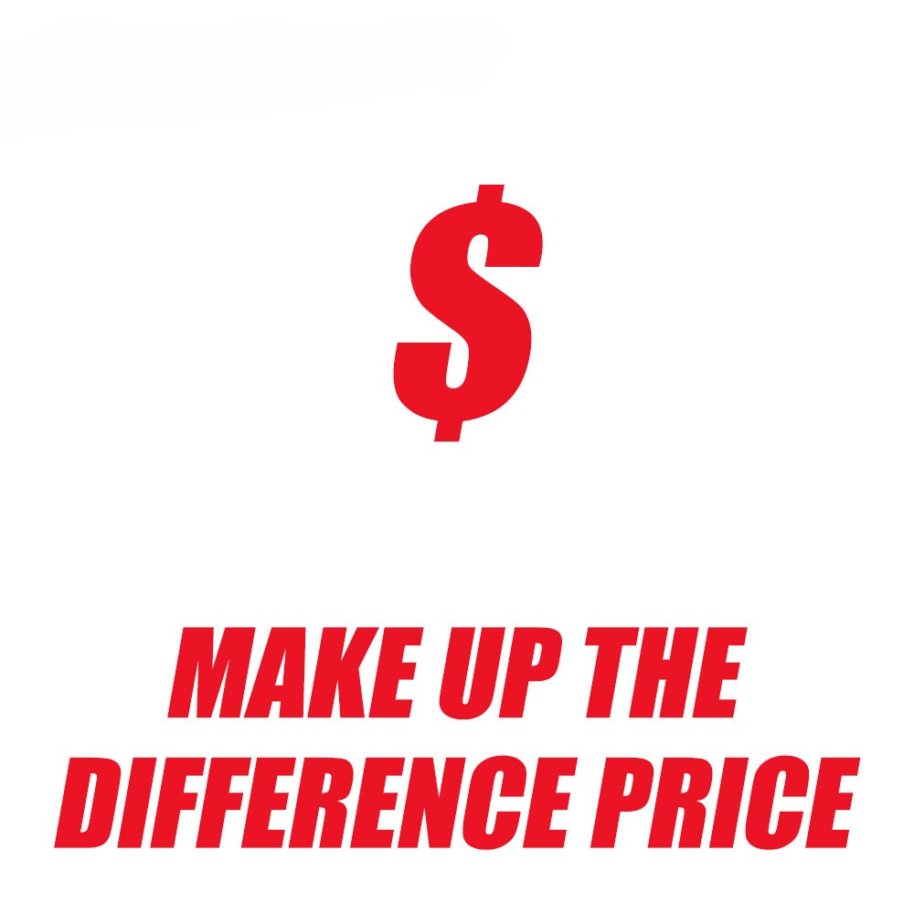 Make up the price difference（Send me a message to request a price modification.）