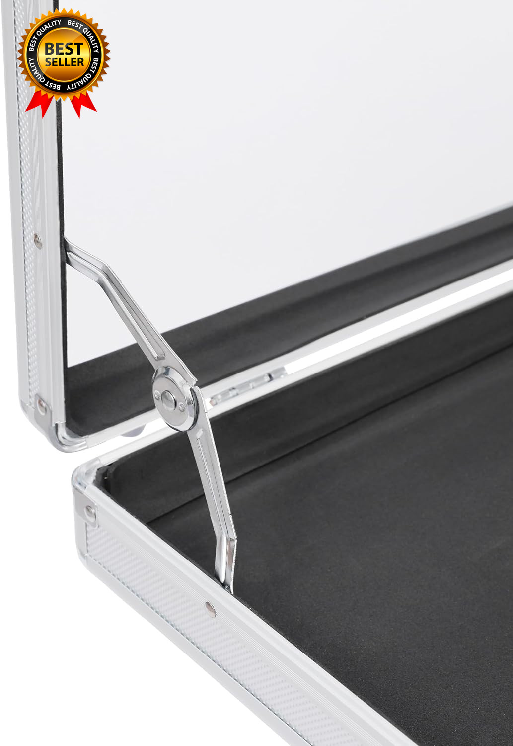 Aluminum Glass Display Case for Cards XL Large Table Top Display Case with Lock