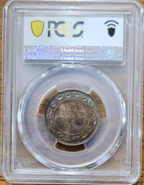 1913 Canada 1C Cent PCGS MS 64 BN #AB742