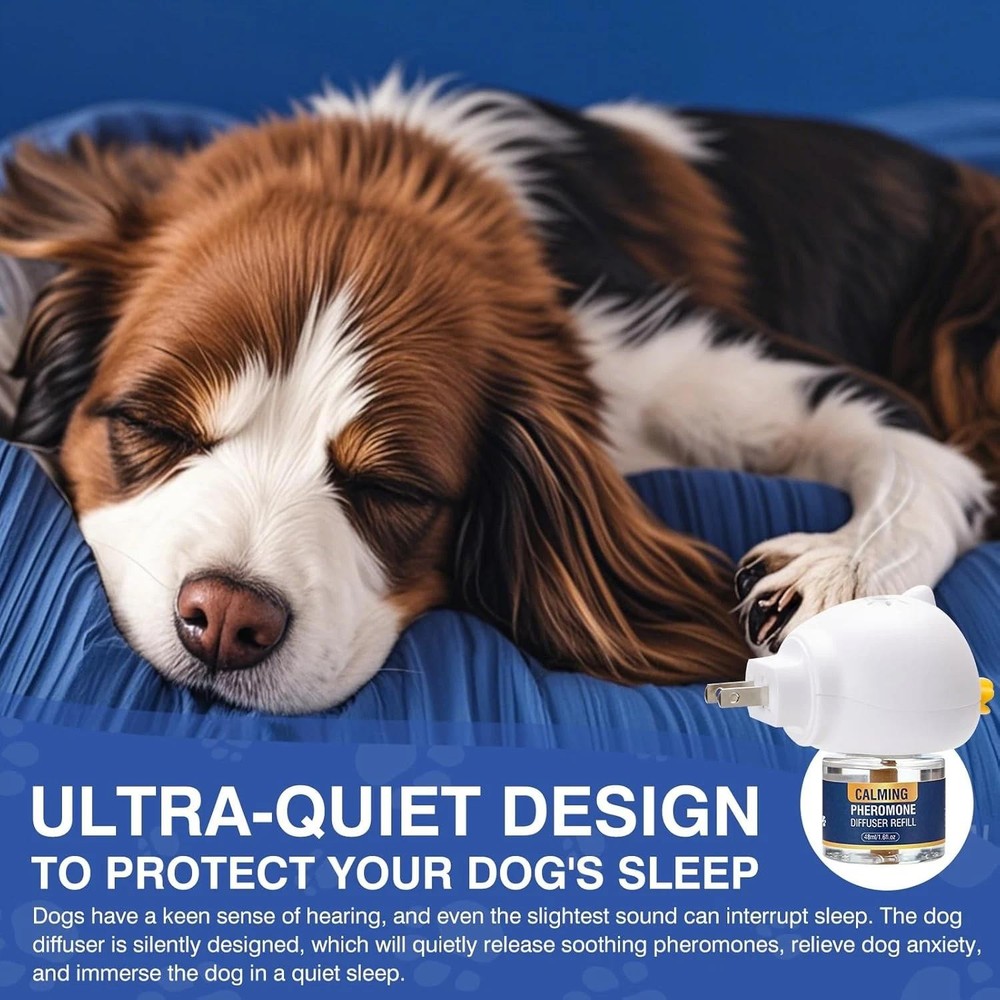 Dog Pheromone Calming Diffuser 4 in 1 Appeasing Pet Pheromones Diffuser to Calm