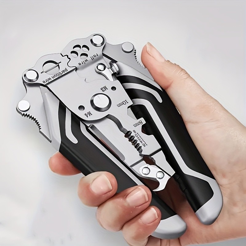 Folding Multifunctional Wire Stripper - Portable All-in-One Electrical Tool