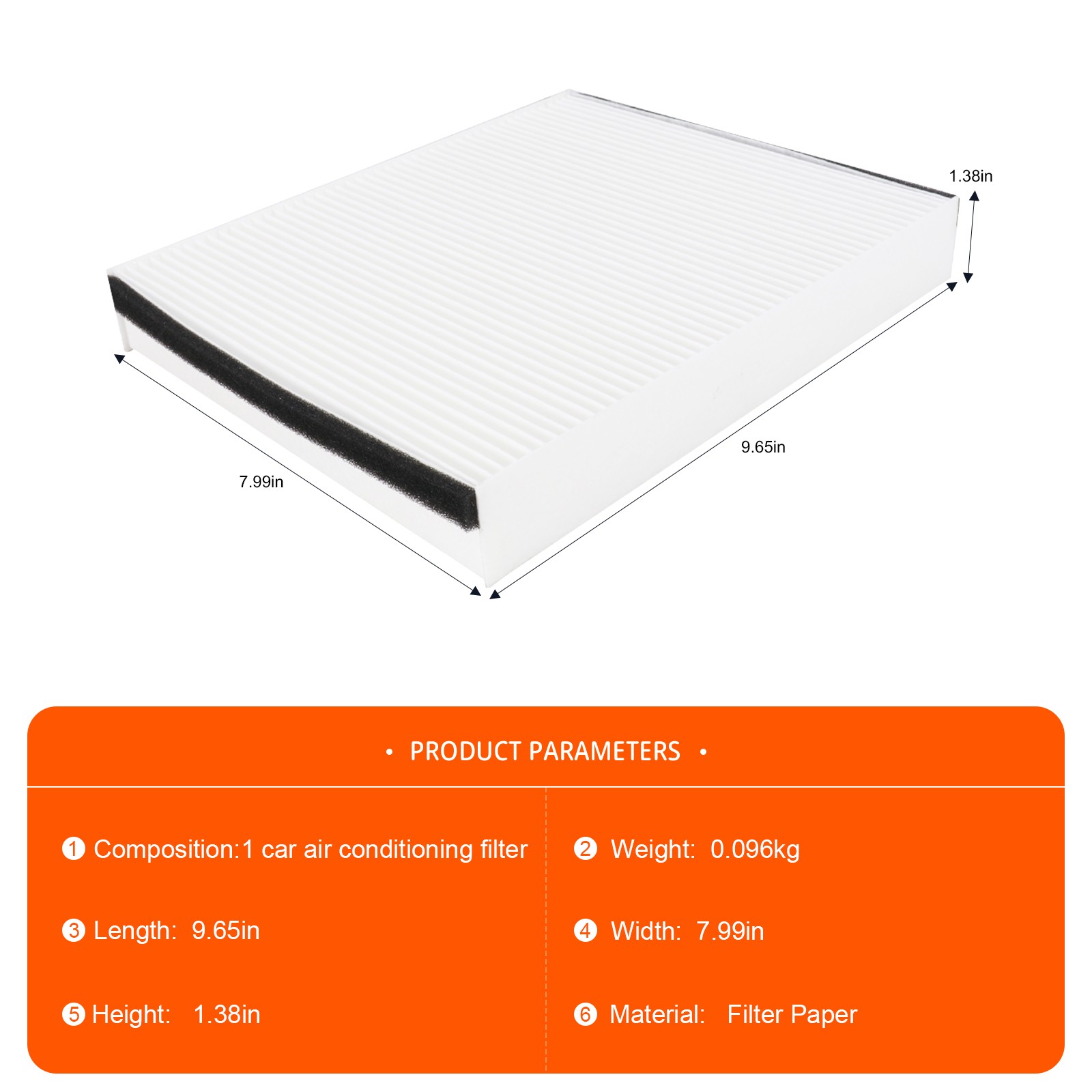 Fits Lincoln MKC Car For Ford Escape Focus Connect Transit Cabin Air Filter
