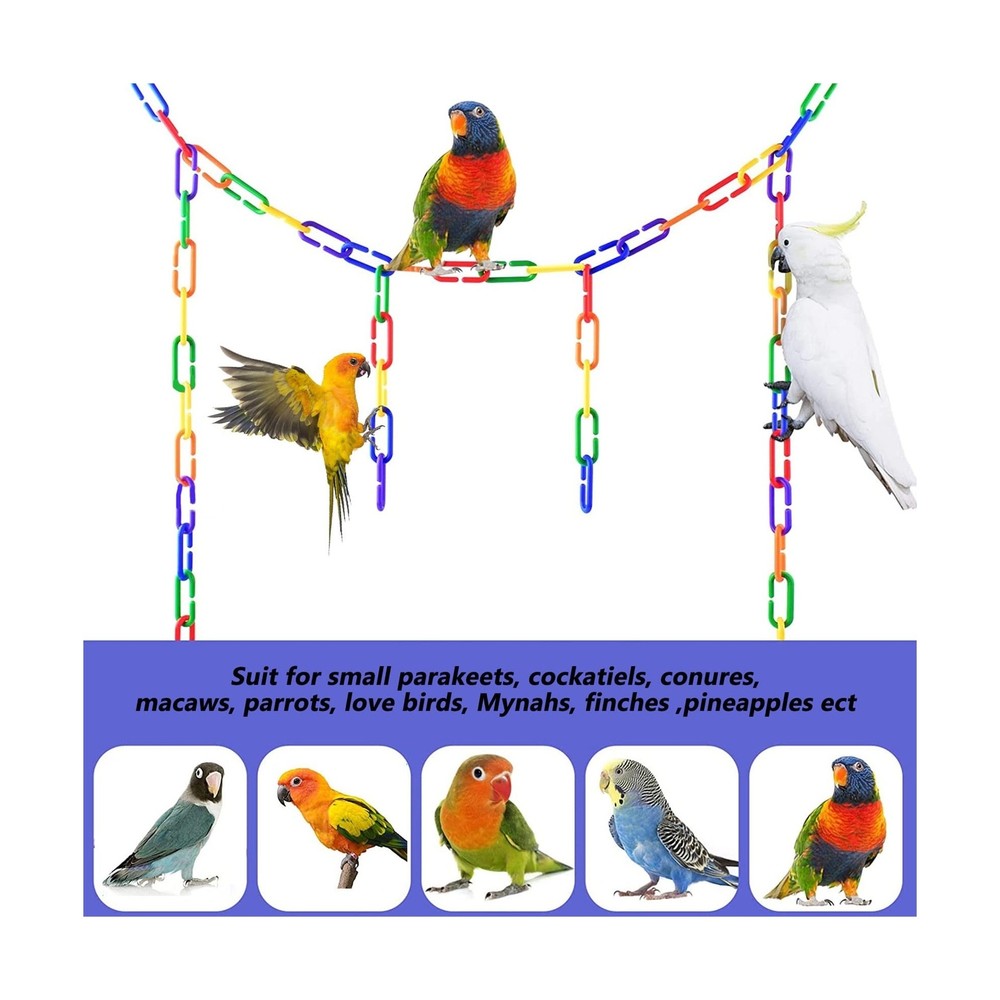Sukh 250pcs Plastic C Clips Hooks Chain Links - Interchangeable Rainbow C-Lin...