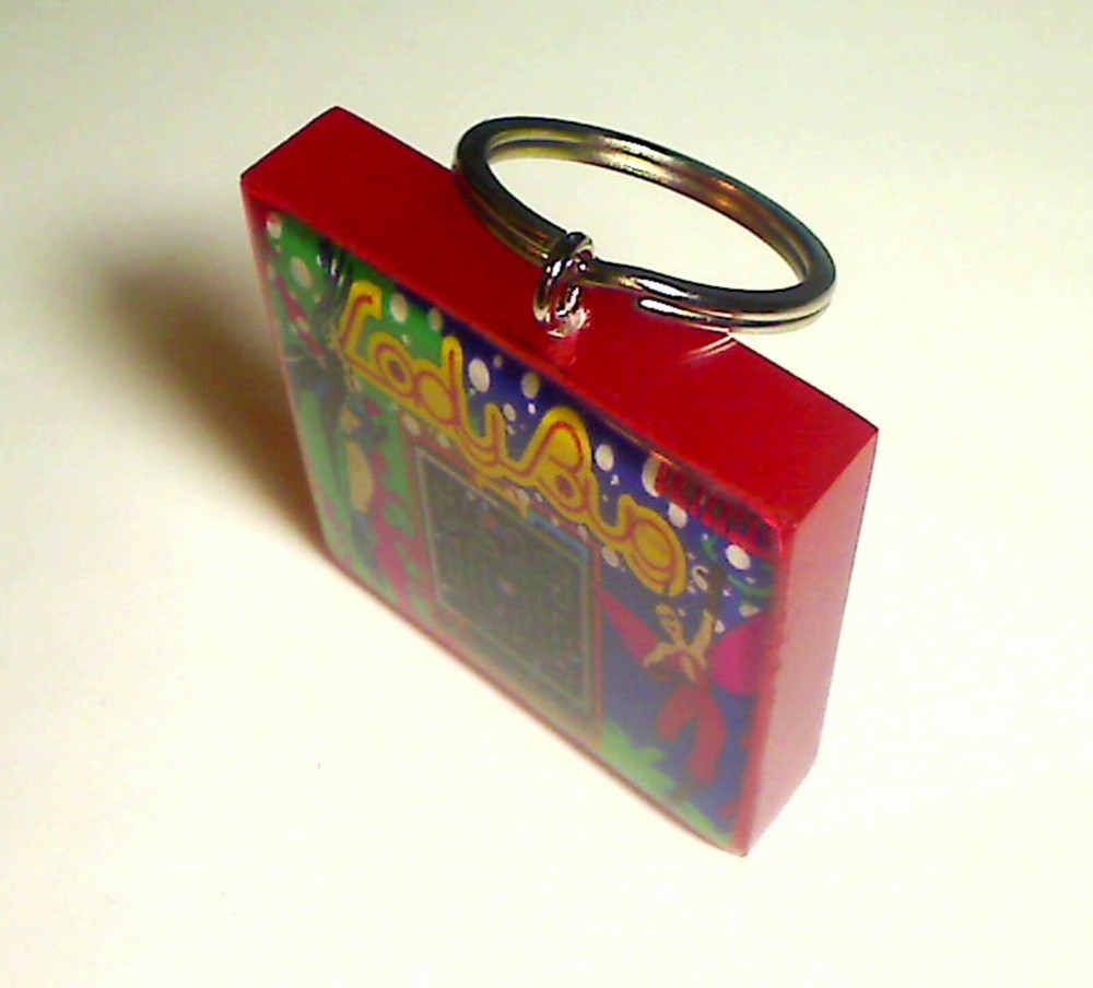 Lady Bug Arcade Coin Door accessory Keychain