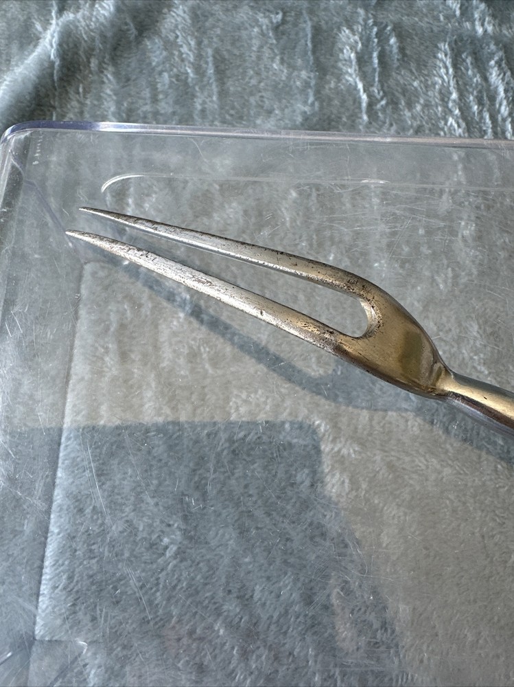 Butterscotch Bakelite Stainless Serving/Carving Fork Vintage