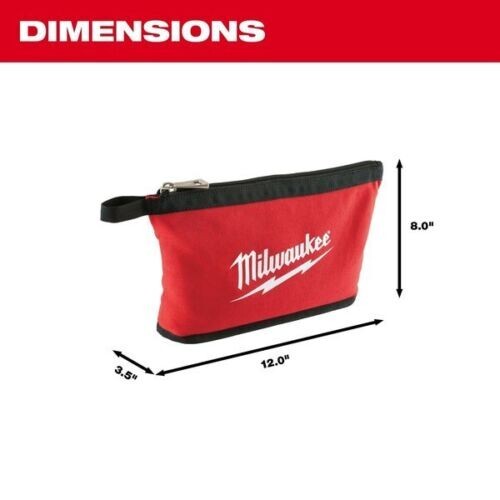 Milwaukee Tool 48-22-8180 Security Zipper Pouch Bag Tote ✅ NEW WITH TAG! ✅