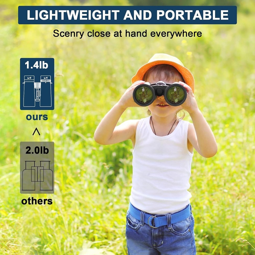 10x40 Binoculars for Adults Low Night Vision Binoculars