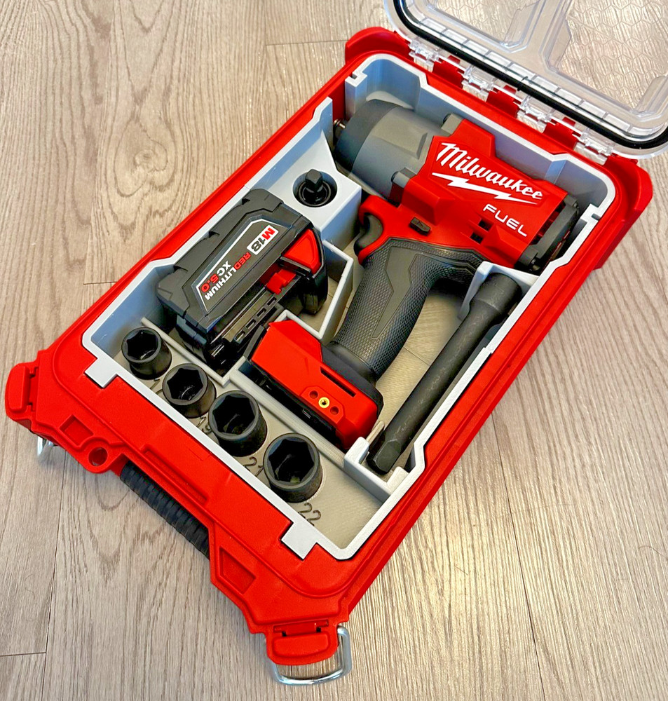 Milwaukee M18 Impact PACKOUT Insert Only: Socket Organizer, Roadside Lug-Nut Kit