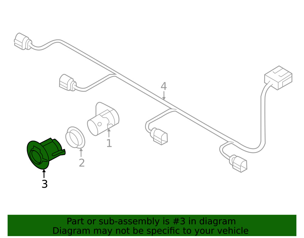 Genuine Audi Mount Bracket 4M0-919-261-H