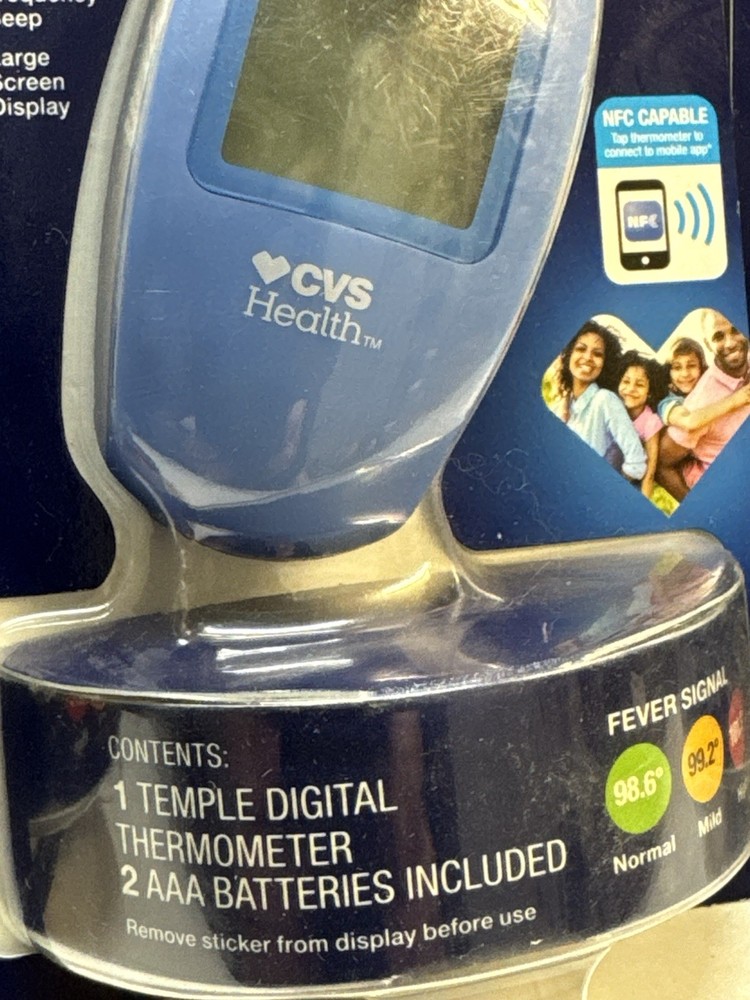3 cvs health temple digital thermometer