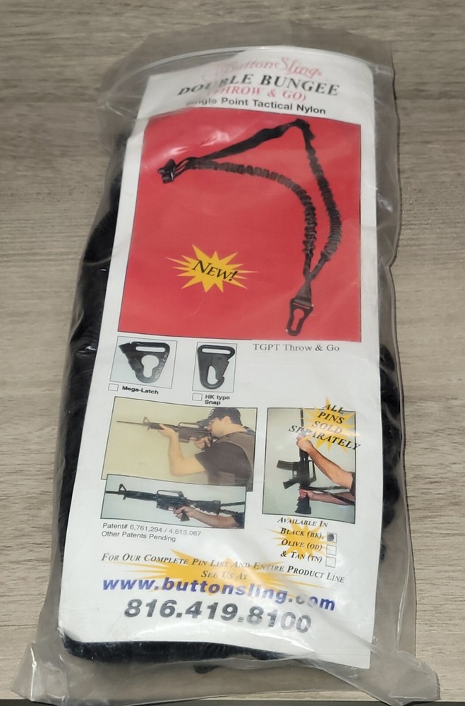 BUTTON SLING DOUBLE BUNGEE SINGLE POINT TACTICAL (F1002079)