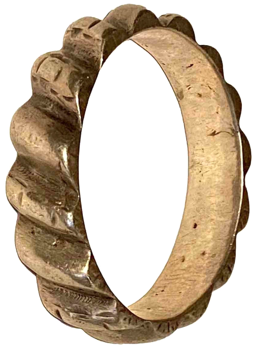 Vintage Ethnic Tribal Artisan Bangle Bracelet, Silver Tone