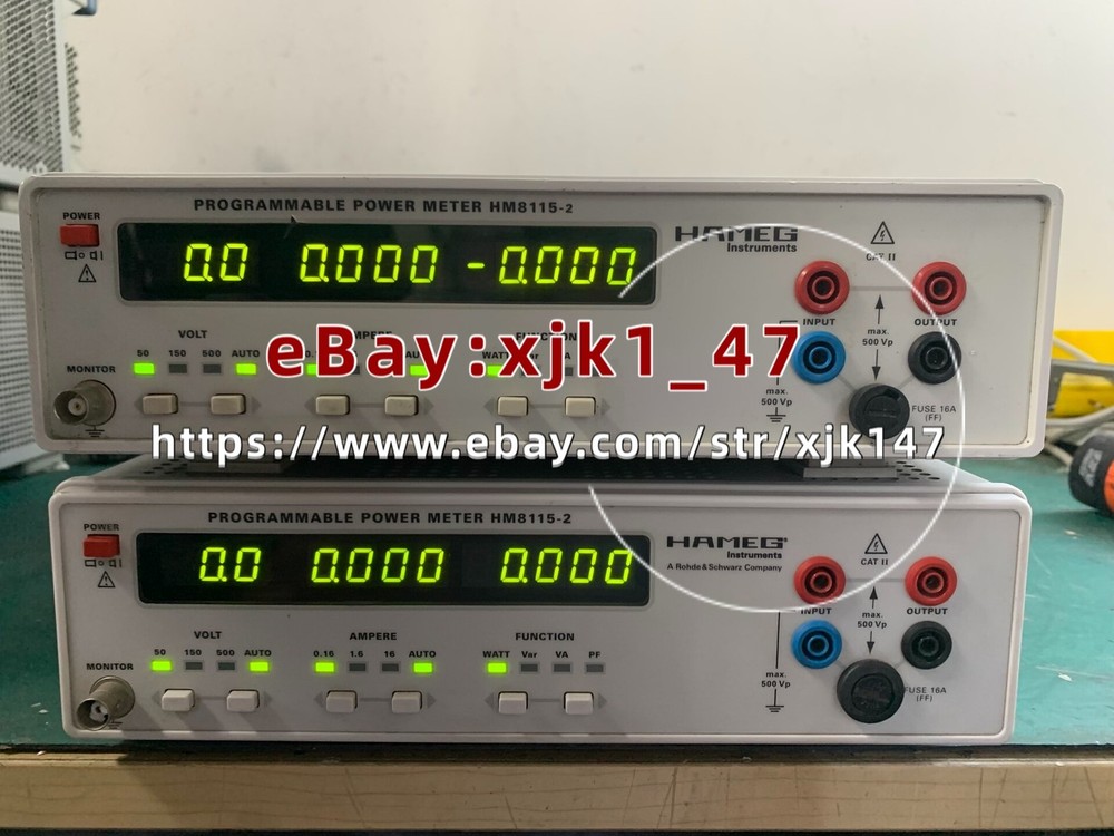 1pcs HAMEG HM8115-2 PROGRAMMBLE POWER METER without USB interface