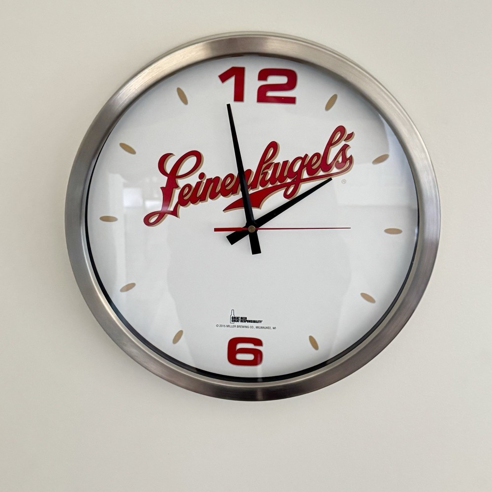 Leinenkugel's Beer Battery Wall Clock 14” 2015