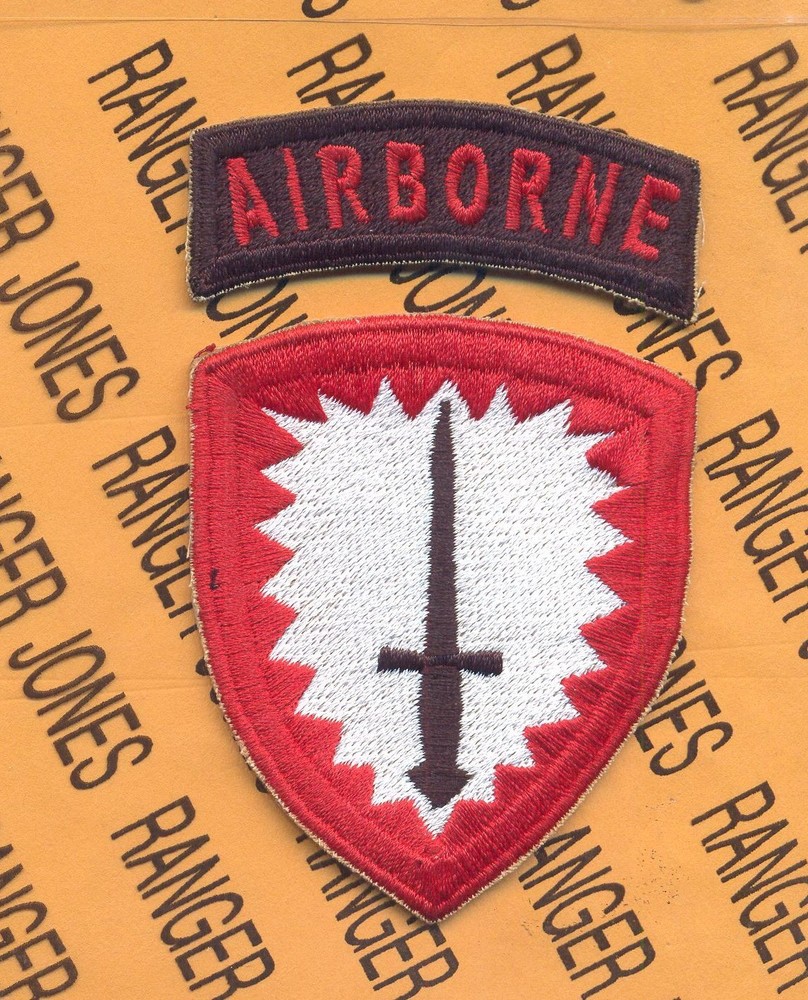 US Army Special Operations Command Europe Airborne SOCEUR 3.75" patch c/e